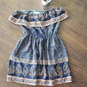 Band Of Gypsies Boho Ruffle Dress Size Medium